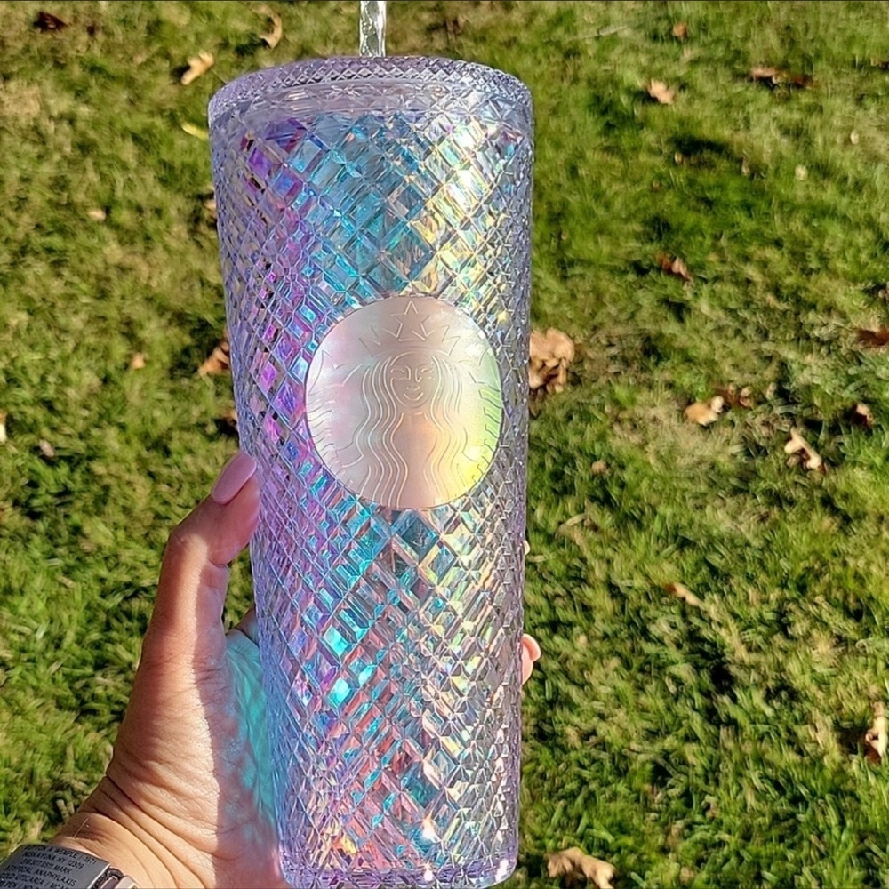 RARE Starbucks Iridescent Unicorn Jeweled Tumbler Winter 2022 HTF